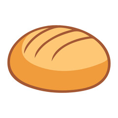 Fresh Baguette Icon - French Bakery Food Symbol Vector for Restaurant Menu, Grocery Store, and Cooking Design