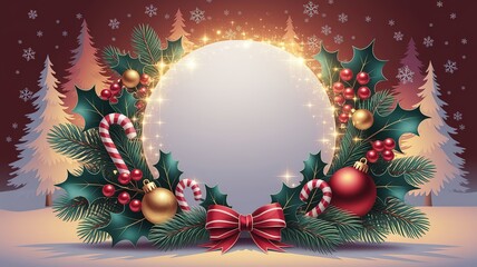 hires for Christmas background new year and presentation 16 9 size with items flower and decoration with gifts, accessories and colored balls 
