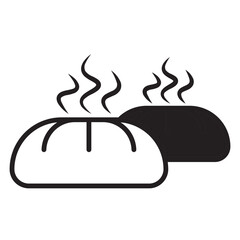 breakfast dualtone icon. bread dualtone icon. 
