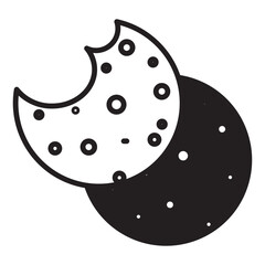 breakfast dualtone icon.  biscuit dualtone icon. 
