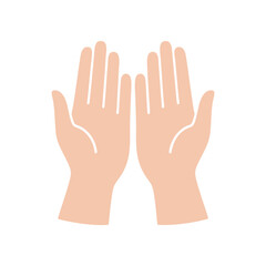 Fototapeta premium Otwarte dłonie ilustracja