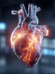 innovative heart monitoring technology medical center digital health concept hightech environment closeup view cardiovascular insights