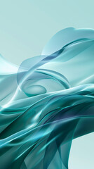 Bright Aqua Fluid Abstract Wave Background