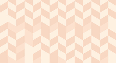 Soft peach and cream chevron pattern background with a subtle geometric design.