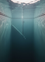 under water deep dive pool