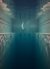 under water deep dive pool