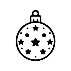 Festive Holiday Ornament with Stars and Dots for Christmas Decoration