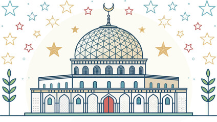 Obraz premium Layered Star Pattern Design Element
