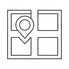 Map Navigation Vector Illustration On Transparent Background