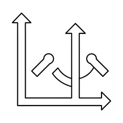 Market Analysis Chart Vector Illustration On Transparent Background