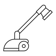 Mobile Cleaner Outline Vector Illustration Transparent Background