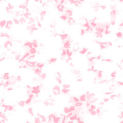 Soft pastel pink and white abstract floral pattern with a delicate watercolor texture for backgrounds
