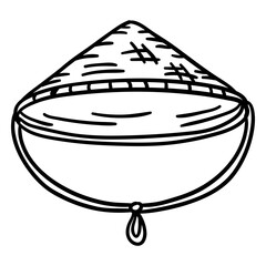 Japan jingasa hat stroke