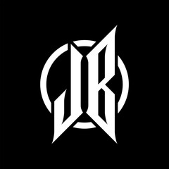 JB Monogram Logo on Black Background
