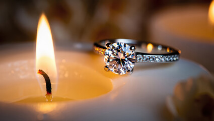 Diamond Ring Candlelight Romance