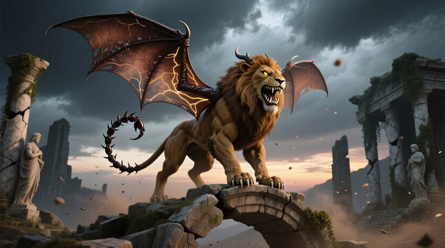 mythical Manticore creature