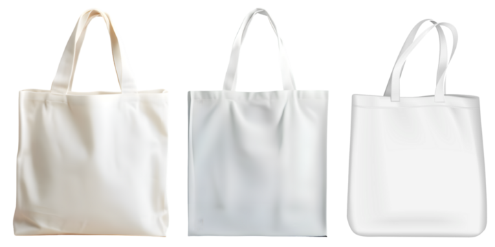 A Collection Tote bag isolated transparent background 