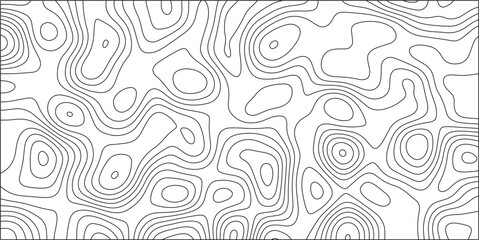 Dense black and white abstract topographic contour lines forming a complex, organic, and irregular pattern across a white background, ideal for graphic design and artistic backgrounds