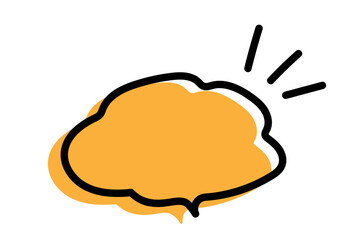 手書き風のシンプルで可愛い吹き出し