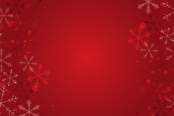 “Seamless repeating Christmas pattern featuring stylized Christmas trees and delicate snowflakes on a rich red background. Uniform spacing, soft shadows, festive seasonal elements, high-resolution vec