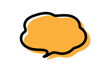 手書き風のシンプルで可愛い吹き出し