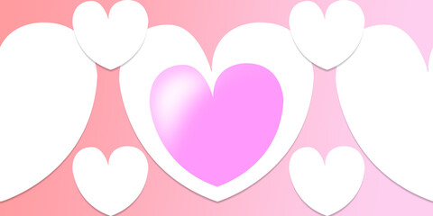 Valentine's Day background illustration, the festival of love	