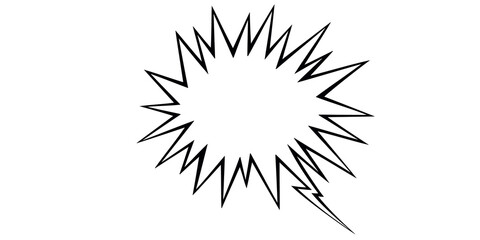 Fototapeta premium Abstract Black Shape with White Square Cutout on White Background graphic design