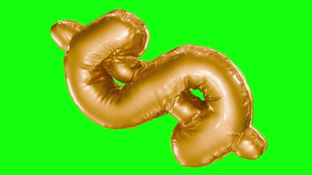 Dollar Sign Balloon Loop Illustration