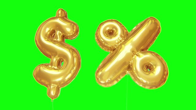 Dollar And Percent Sign Illustration