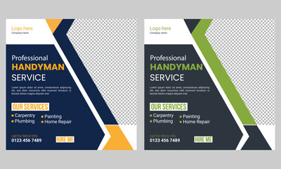 handyman services Instagram post banner template