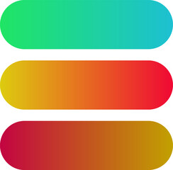 Obraz premium Modern Gradient Color Bars Abstract Graphic Design Element
