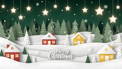 Modern Merry Christmas Greeting Cards with Colorful Geometric Mosaic Patterns and Holiday Icons