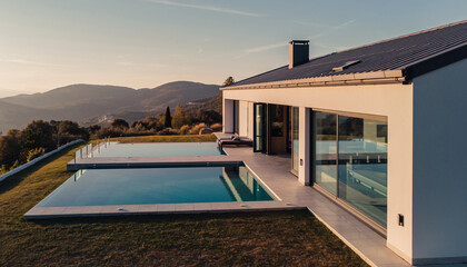 Luxury Villa with Pools and Scenic Mountain View