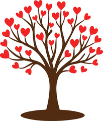 tree with hearts