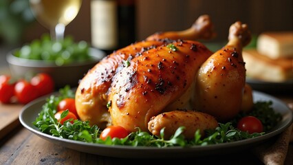 roasted chicken chrismas dinner
