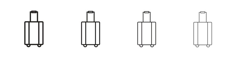 Fototapeta premium Luggage icon, Set vector logo design templates,