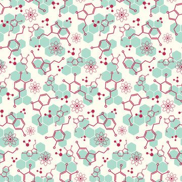 Cyan and Magenta Serotonin and Dopamine background pattern print. Quirky and original. Perfect for fabric, wallpaper, scrapbooking and stationery. Surface pattern design