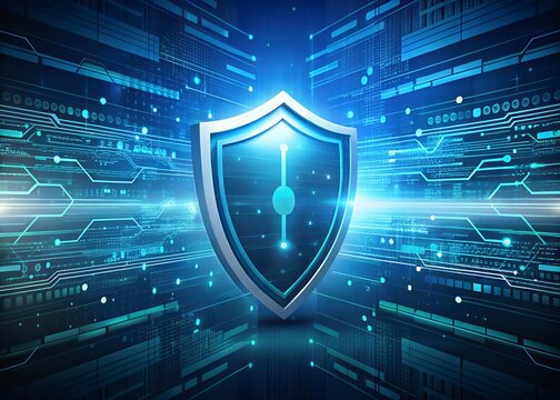 Digital shield protecting data in futuristic cybernetic network