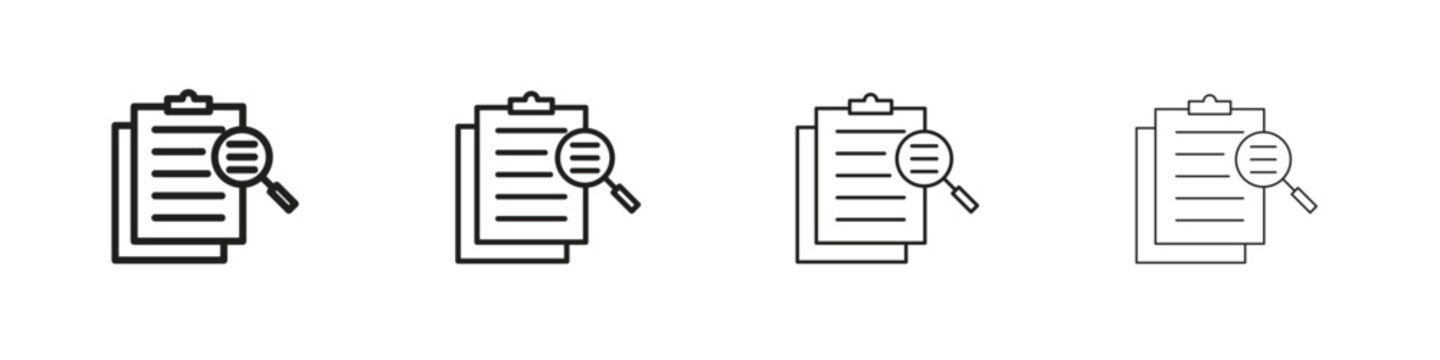 Overview icon, Set vector logo design templates,