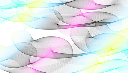 Flowing lines create a colorful and dynamic background ,Smooth Abstract  Waves Background.