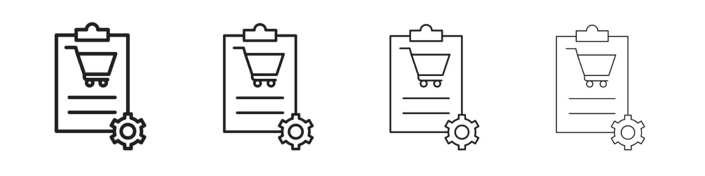 Procurement icon, Set vector logo design templates,