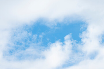 Clouds and blue sky background at day time