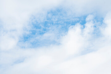 Clouds and blue sky background at day time