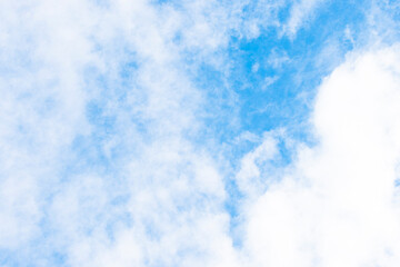 Clouds and blue sky background at day time