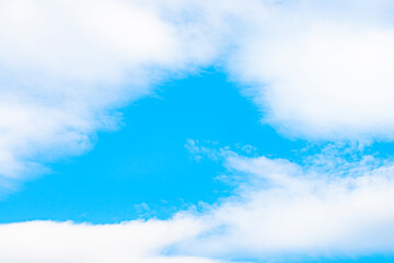 Clouds and blue sky background at day time