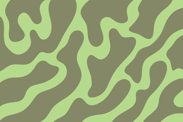 Abstract organic pattern in shades of green and brown creating a natural flowing and calming background for design projects and creative use