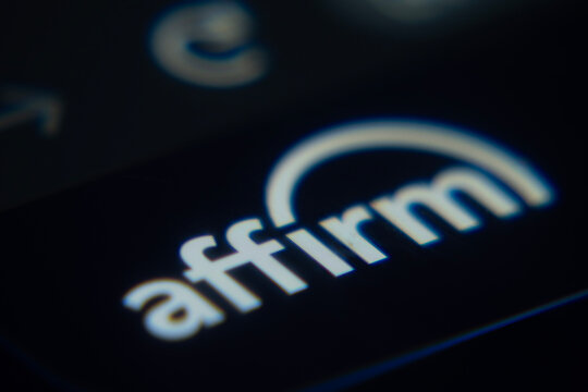 Dhaka, Bangladesh- 02 Dec 2025: A Close-up of a laptop screen is displaying the Affirm web interface in a browser.