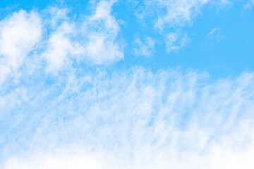 Clouds and blue sky background at day time