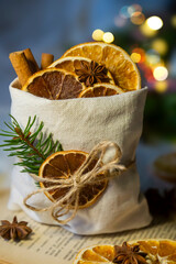 On the table there is New Year's tea 2026, coffee, gingerbread and pine cone cookies.