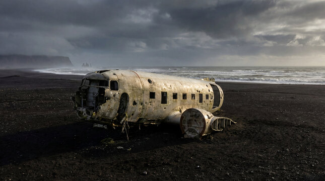 old rusty airplane